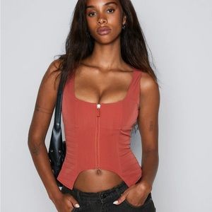 Miaou Red Kira Corset